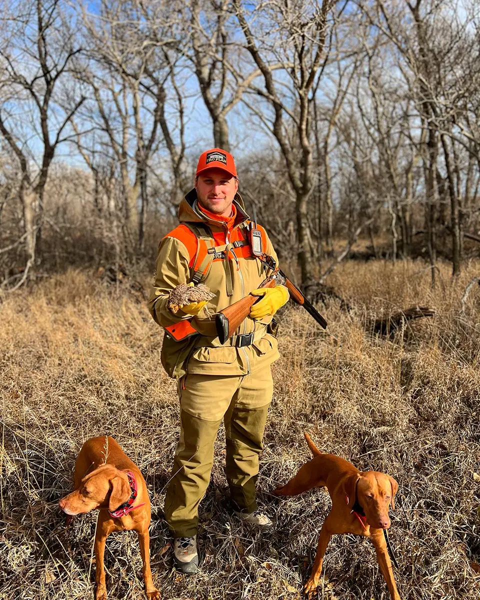 Brad Fitzgerald hunting with dogs